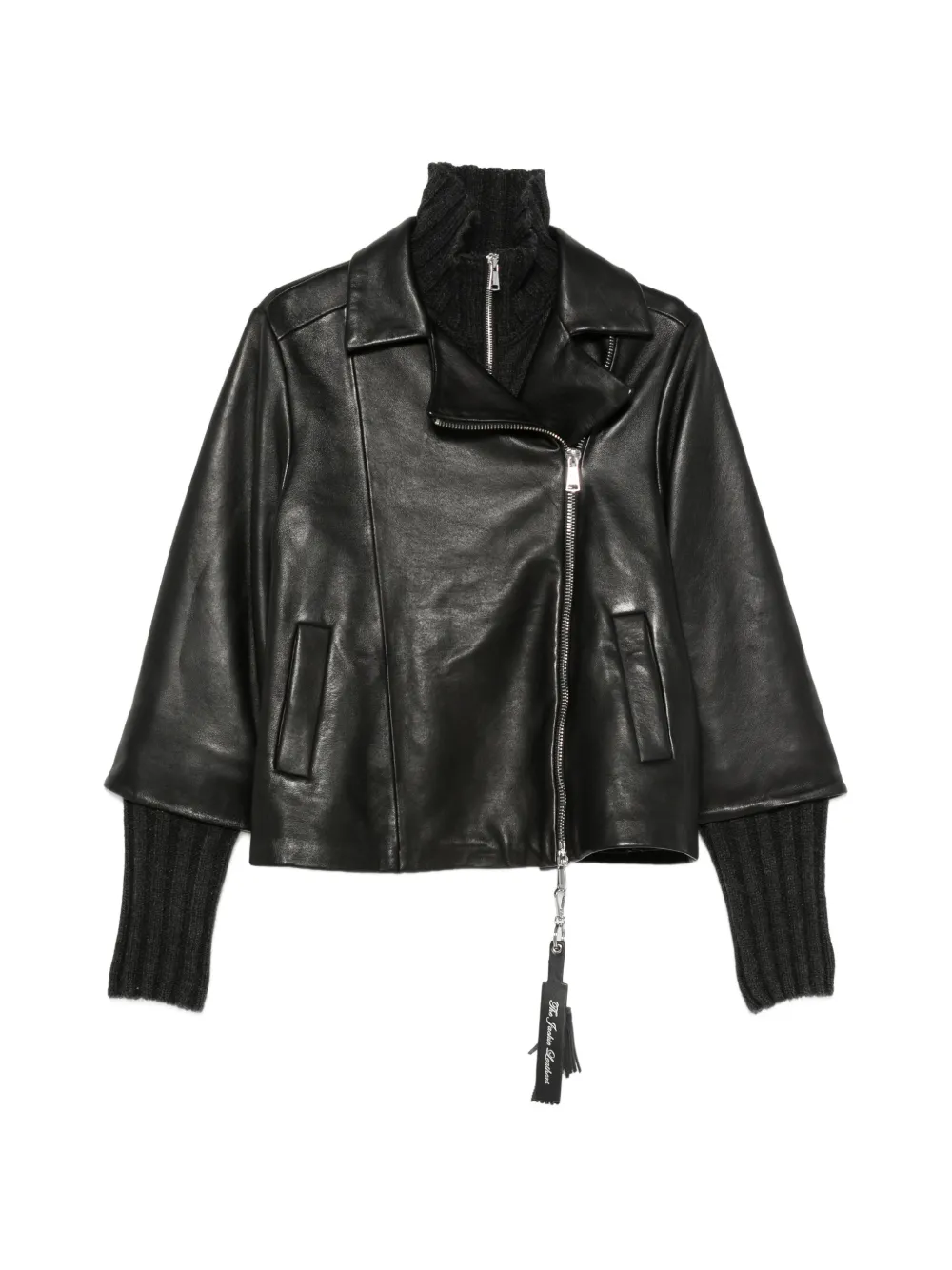 The Jackie Leathers layered leather jacket - Nero