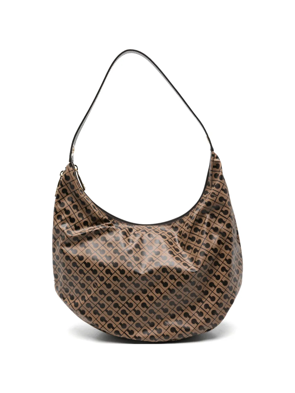 Gherardini monogram-print shoulder bag - Toni neutri