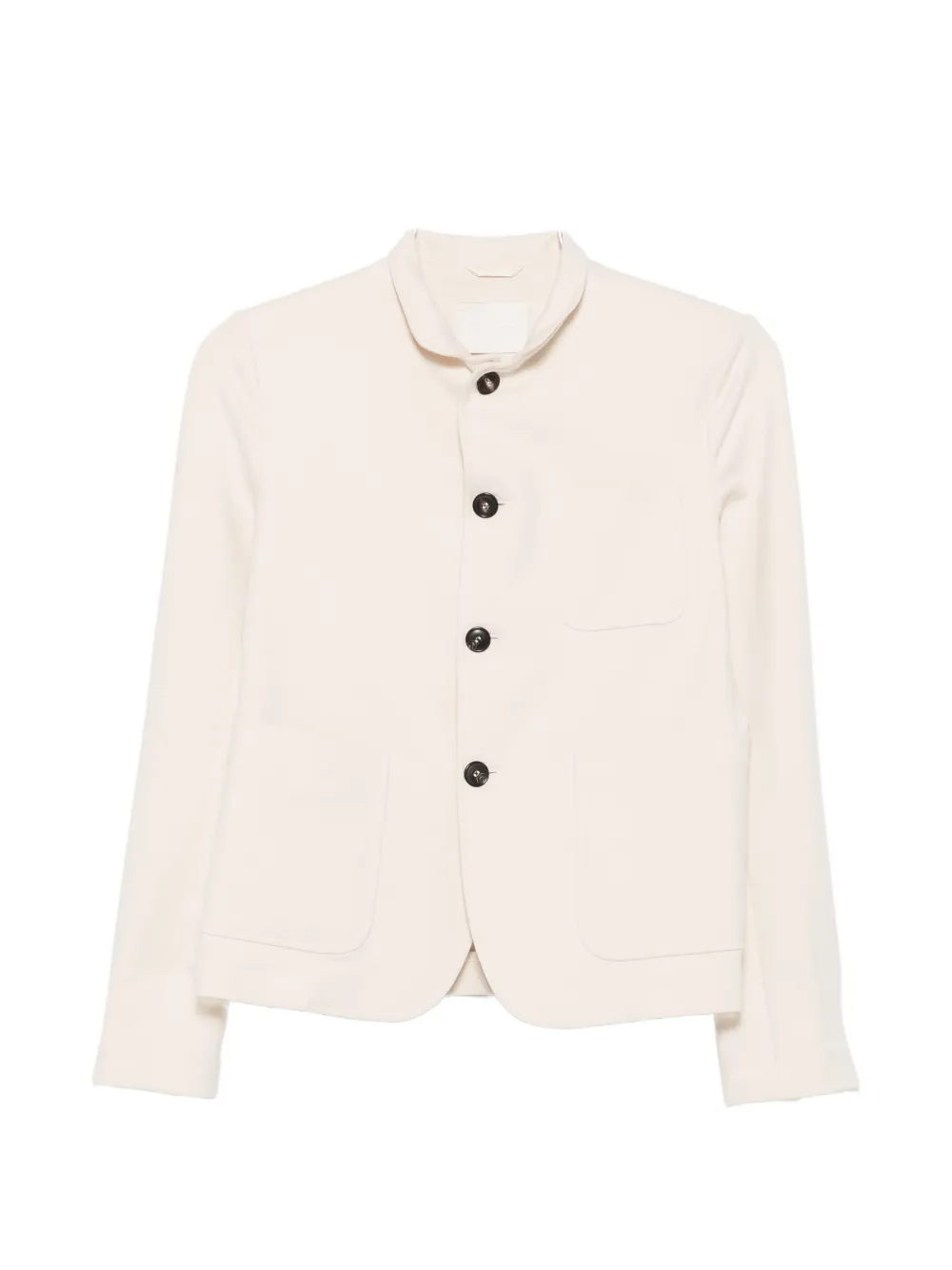 Circolo 1901 mandarin-collar patch-pocket jacket - Nude