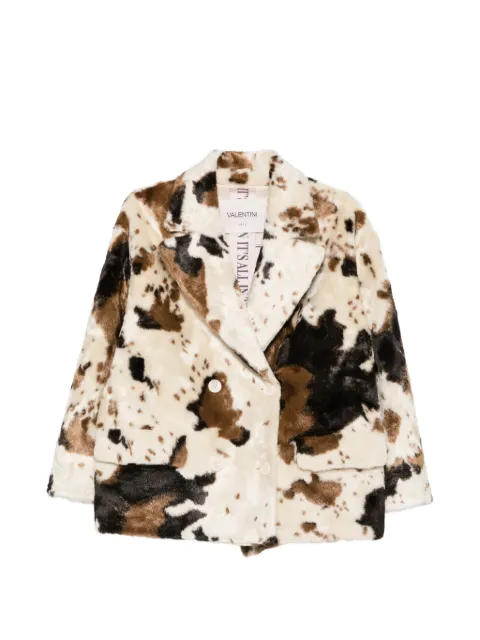 VALENTINI 1972 cow-print double-breasted coat