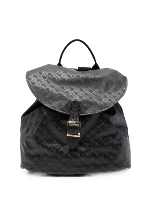 Gherardini logo-print buckle-fastening backpack