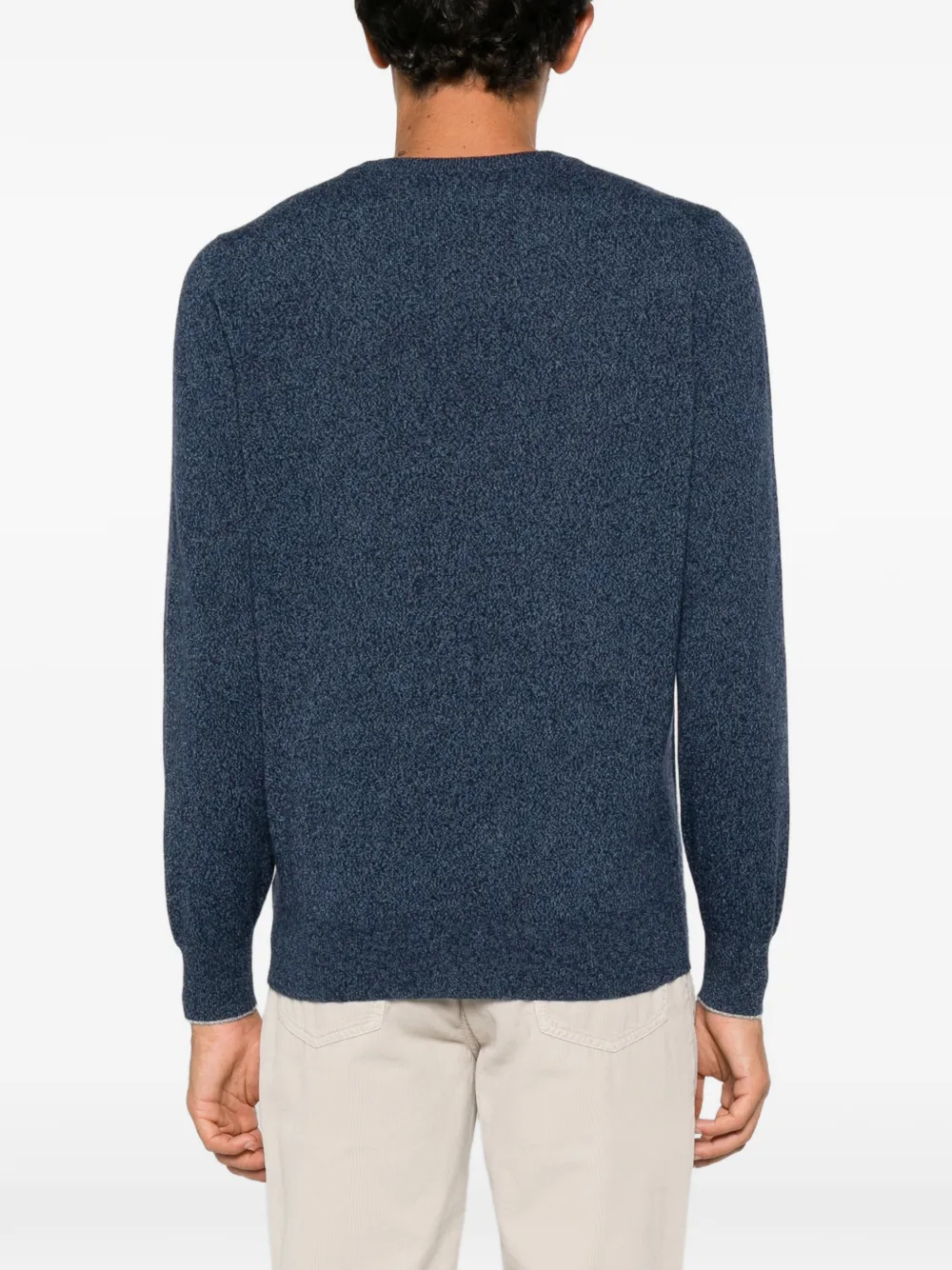 Brunello Cucinelli Kasjmier trui met ronde hals Blauw