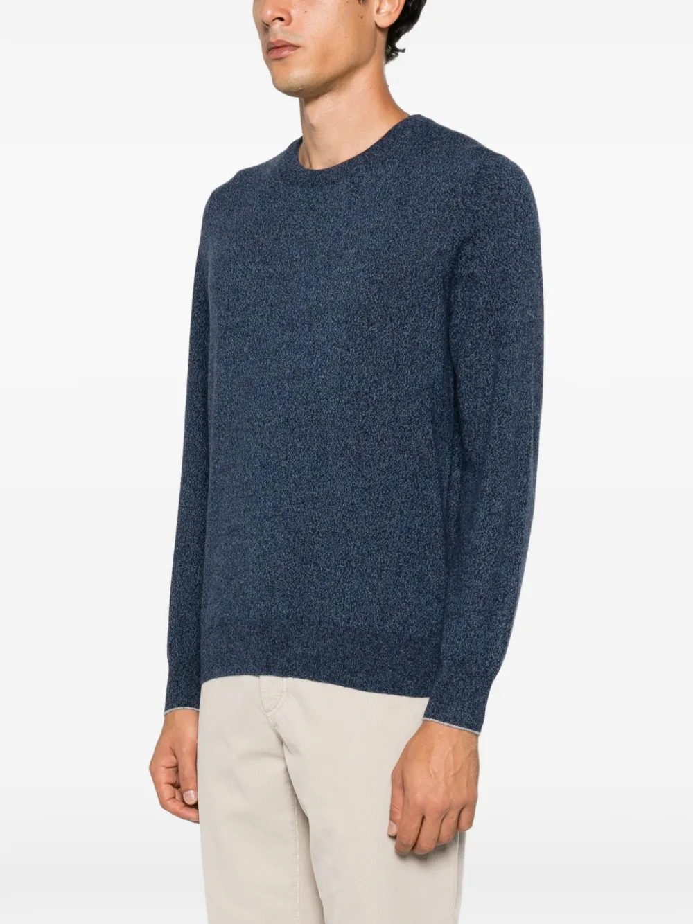 Brunello Cucinelli Kasjmier trui met ronde hals Blauw