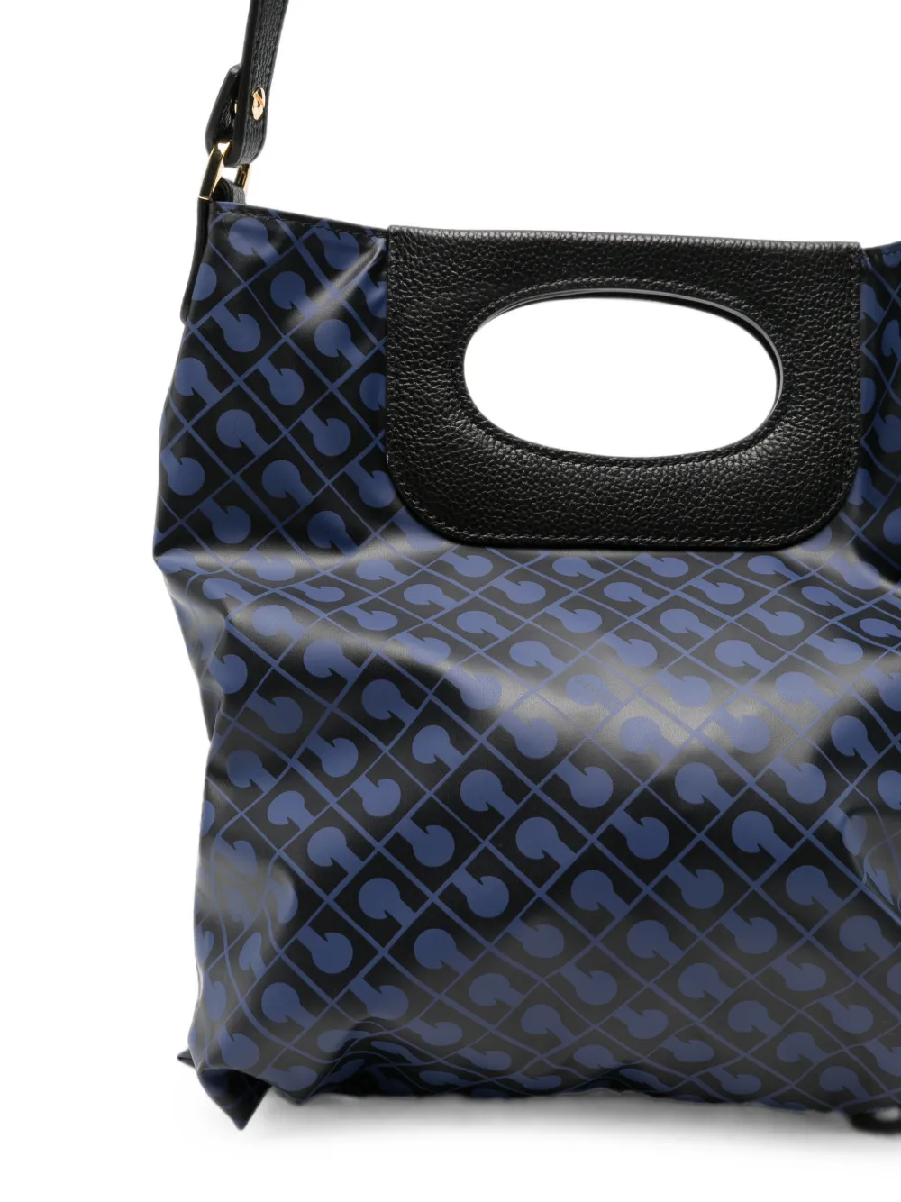 Gherardini Doppia Piattina mini-shopper met monogramprint Zwart