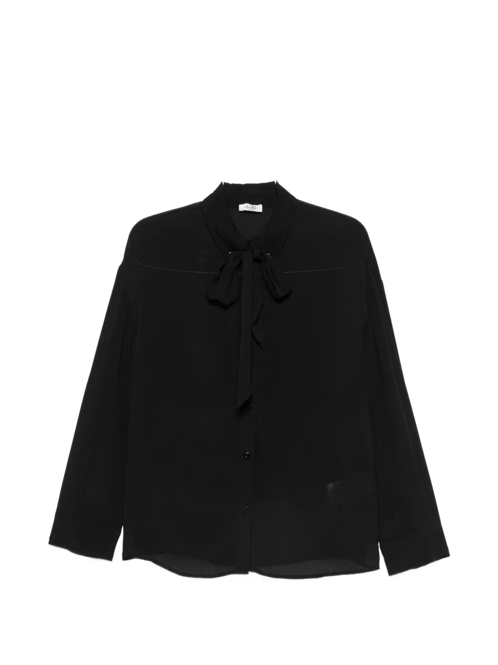 LIU JO pussy-bow shirt - Schwarz