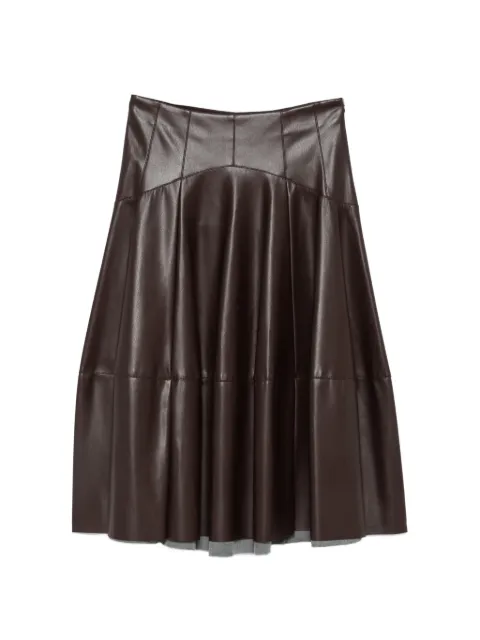 LIU JO panelled pleated midi skirt