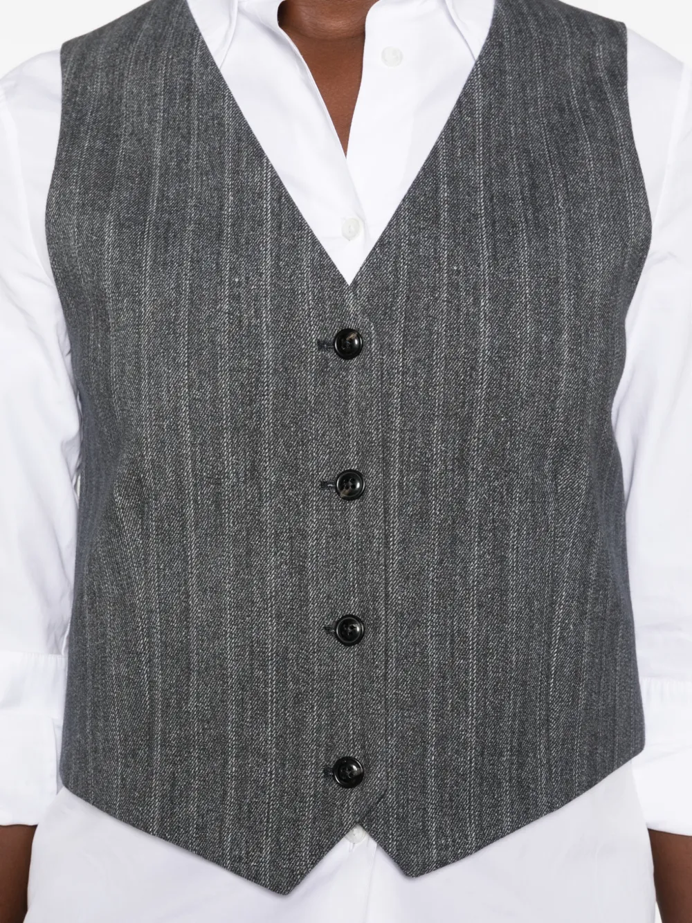 Circolo 1901 Gilet met krijtstreep Blauw