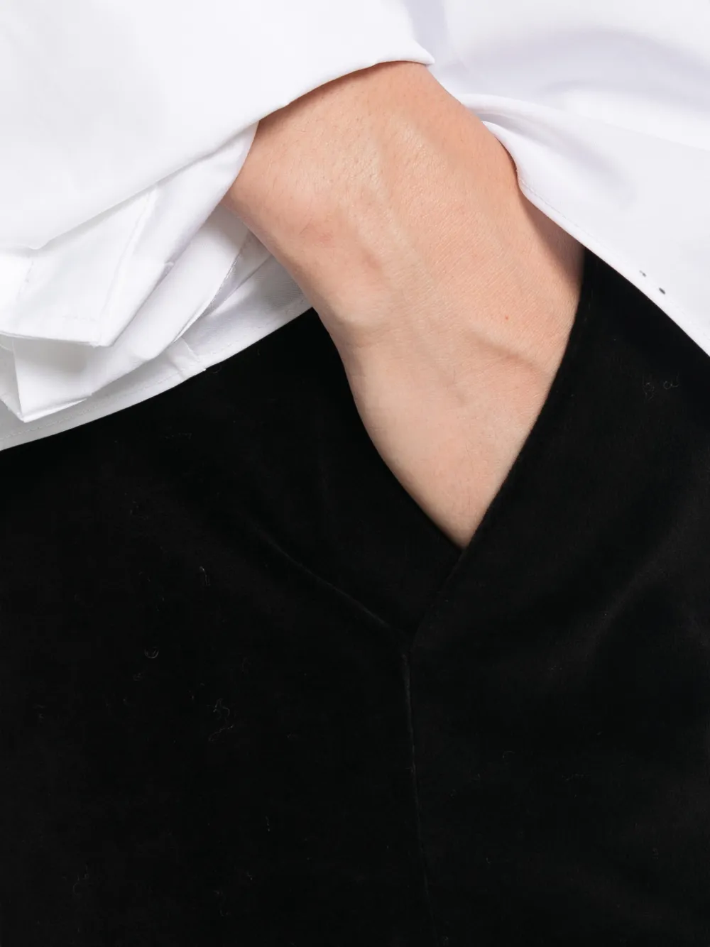 Circolo 1901 Broek met fluwelen-effect Zwart