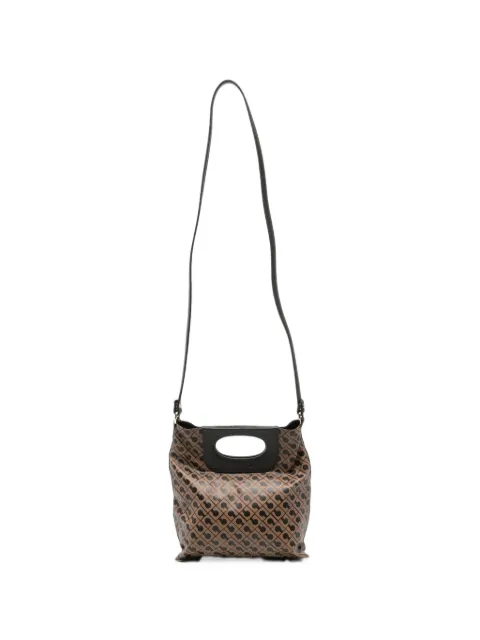 Gherardini monogram-print cut-out tote bag