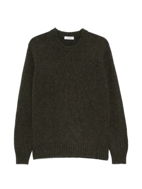 Kangra jersey de punto moteado con cuello redondo