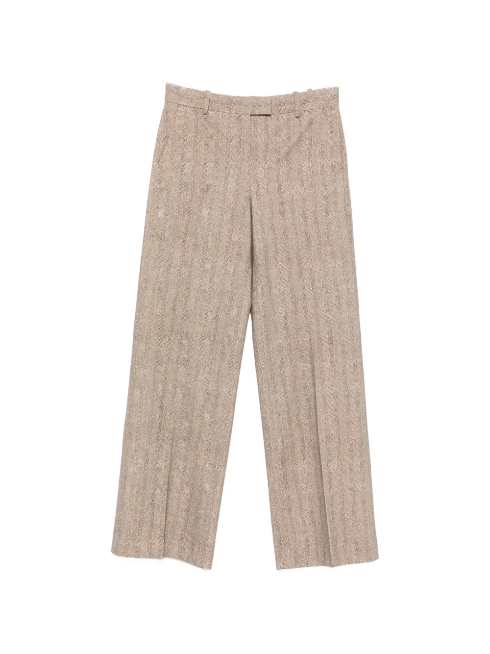 Circolo 1901 herringbone-pattern straight-leg trousers - Toni neutri