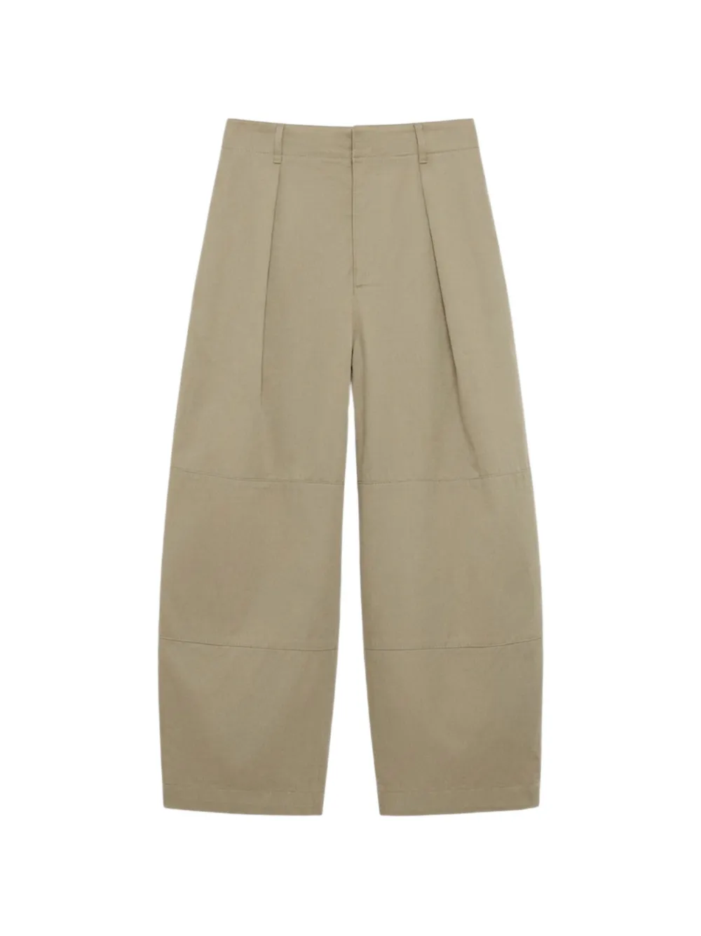 LOEWE cropped trousers in cotton - Verde