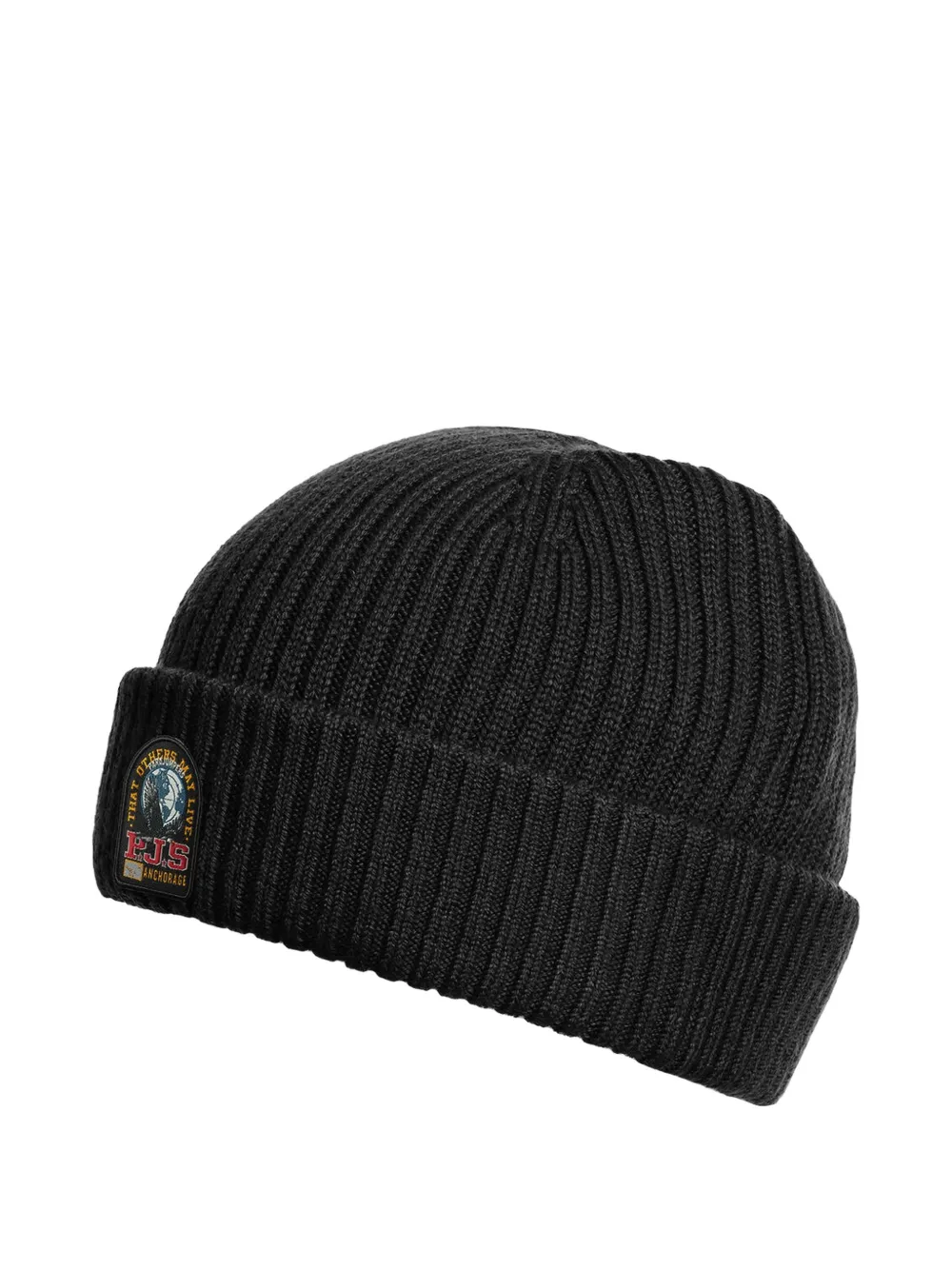 Parajumpers Gerippte Matio Beanie - Schwarz