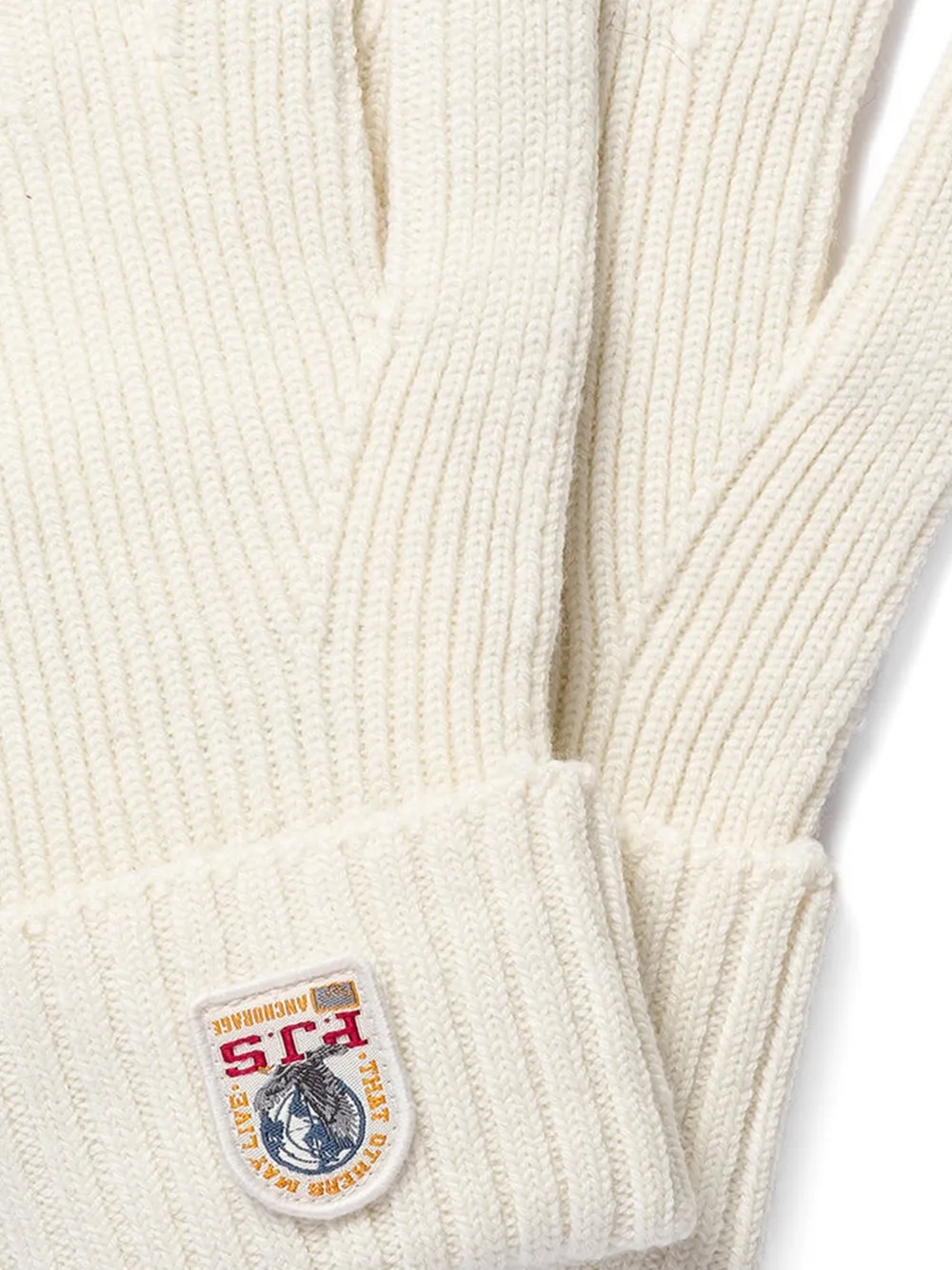 Parajumpers Noez ribgebreide handschoenen Beige
