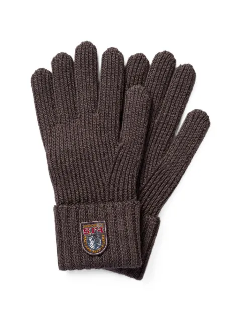 Parajumpers Noez logo-patch knitted gloves