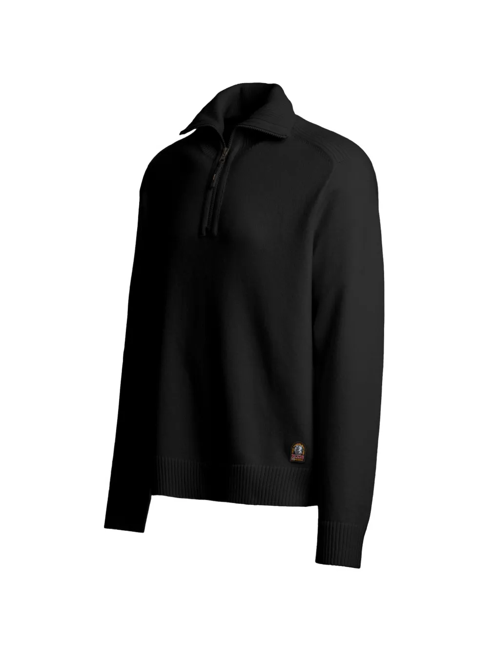 Parajumpers Caldonazzo gebreide trui met halve rits Zwart