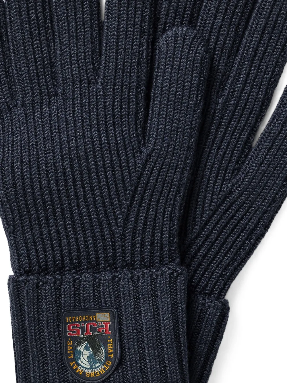 Parajumpers Ribgebreide handschoenen Blauw