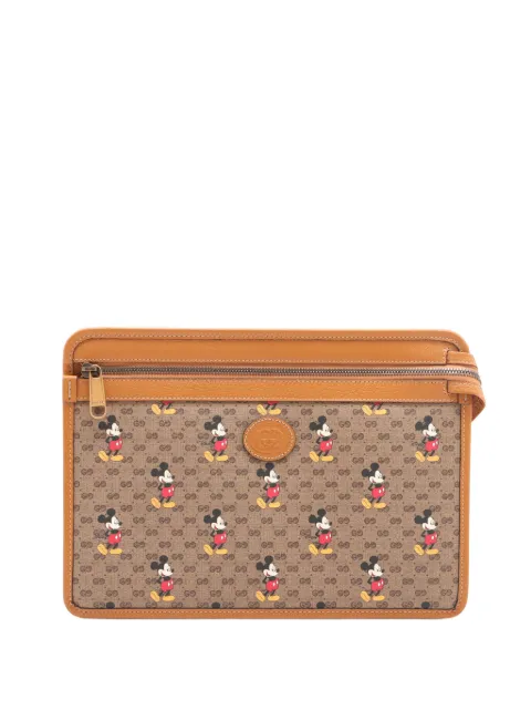 Gucci Pre-Owned 2020 Disney Micro GG Supreme Mickey Mouse clutch bag