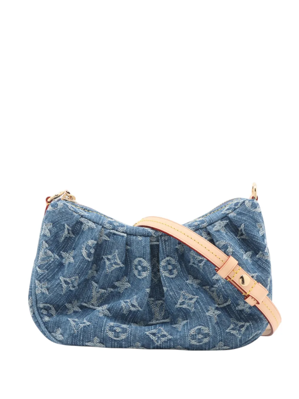 Louis Vuitton Pre-Owned 2025 Monogram Denim Pochette Ballet shoulder bag - Blu