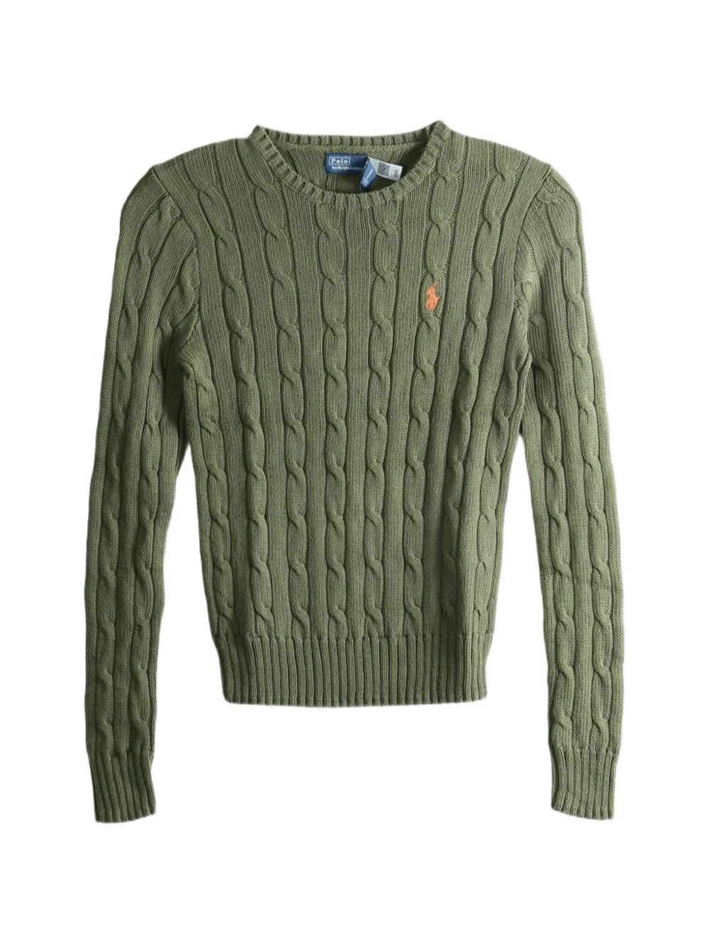 Polo Ralph Lauren cable-knit logo-embroidered sweater - Verde