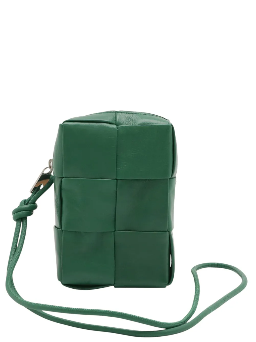 Bottega Veneta Pre-Owned 2012-2026 Nappa Maxi Intrecciato Cassette Zip with Strap pouch - Verde