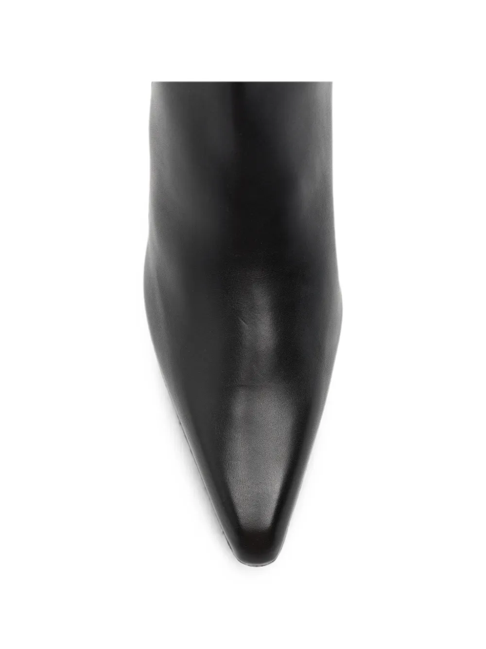 Paris Texas Jane pointed-toe leather ankle boots Zwart