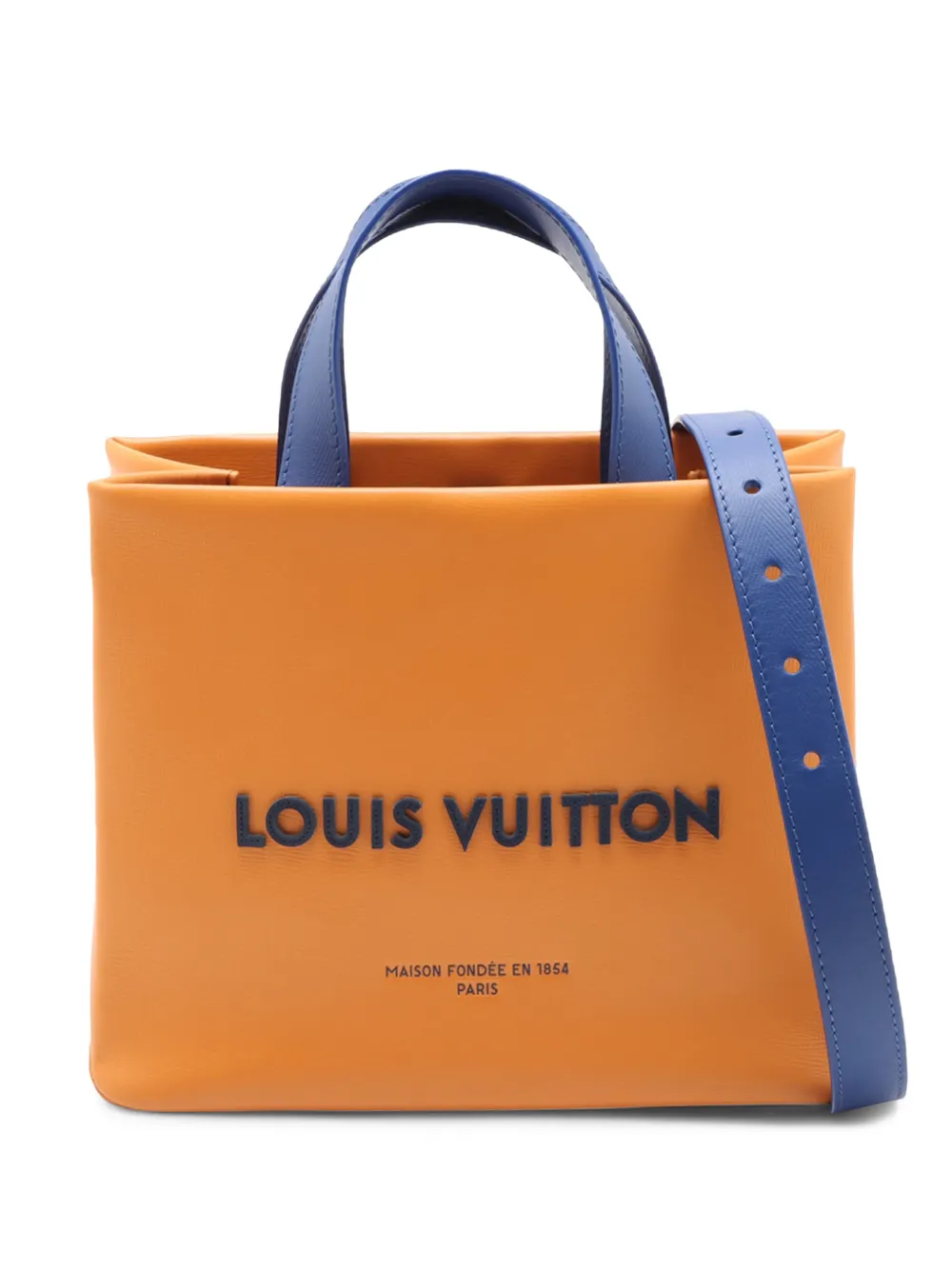Louis Vuitton Pre-Owned 2021 Mini Calfskin Shopper Tote satchel - Arancione