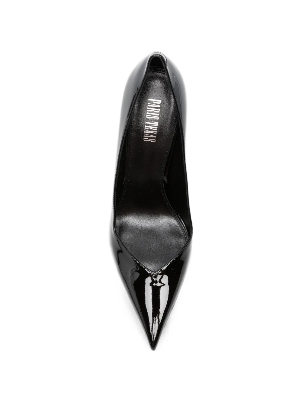 Paris Texas Lidia patent-finish pointed-toe pumps Zwart