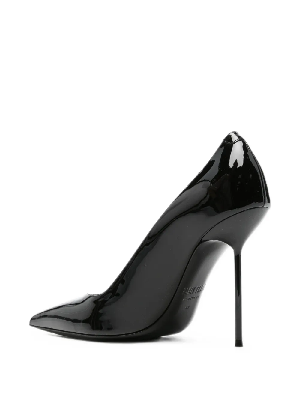 Paris Texas Lidia patent-finish pointed-toe pumps Zwart