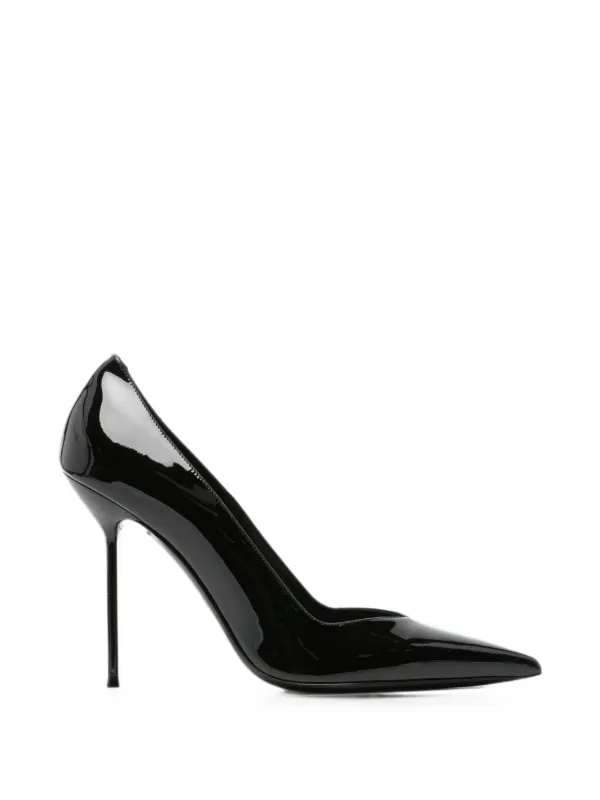 Paris Texas Lidia Patent-finish Pointed-toe Pumps in Black