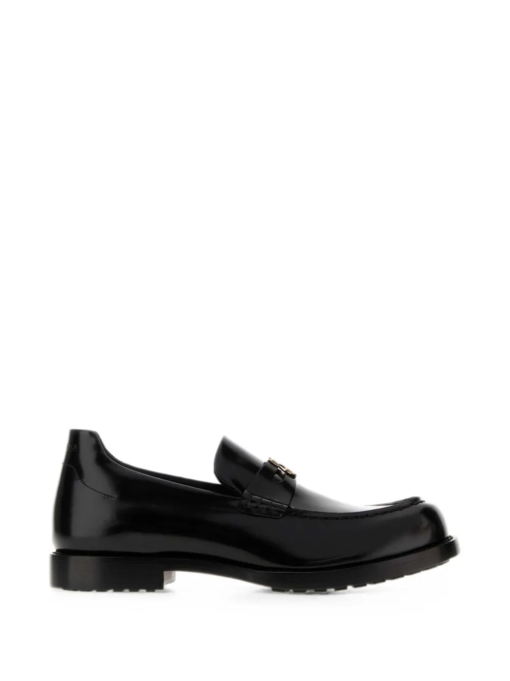 Balenciaga logo-plaque loafers - Nero
