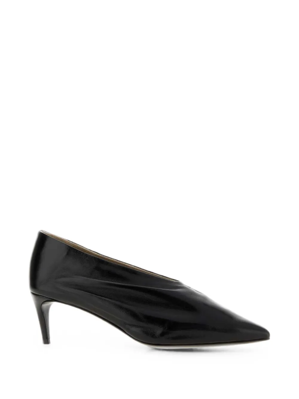 KHAITE Miriam ruched pumps Zwart