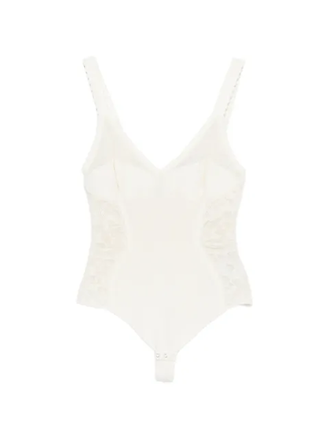 Elisabetta Franchi lace-panelled sleeveless top