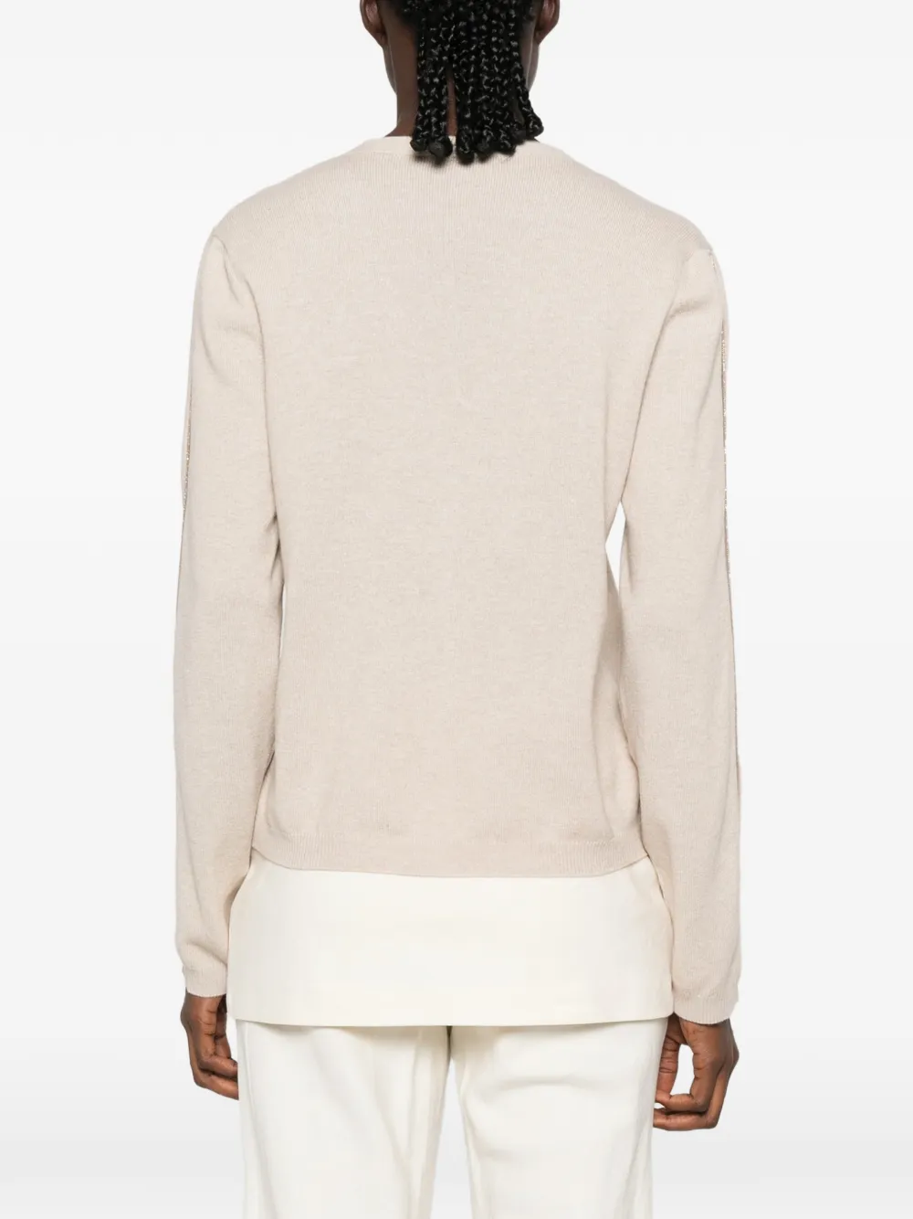 Fabiana Filippi Vest verfraaid met kralen Beige