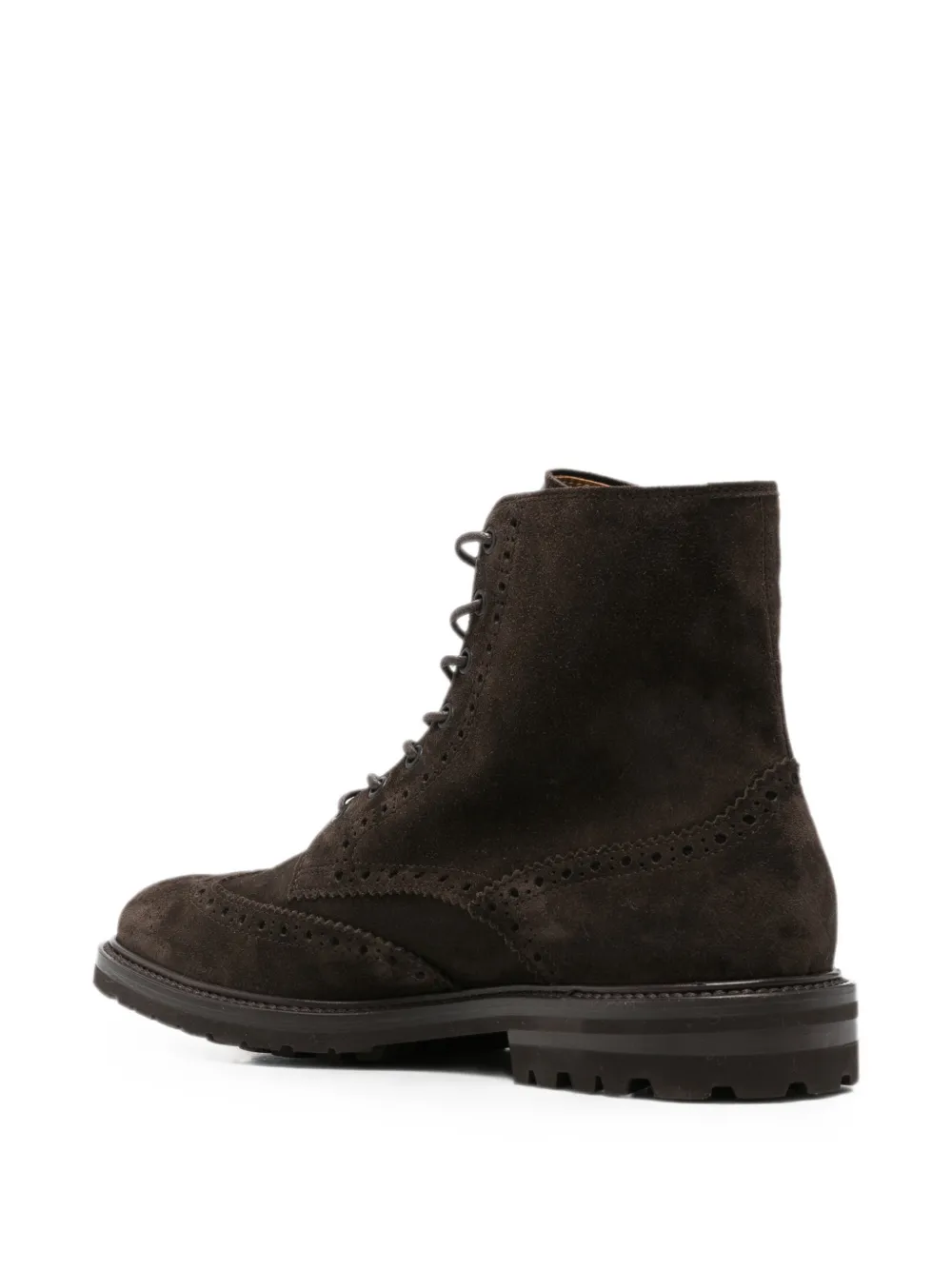 Henderson Baracco brogue-detail lace-up boots Bruin