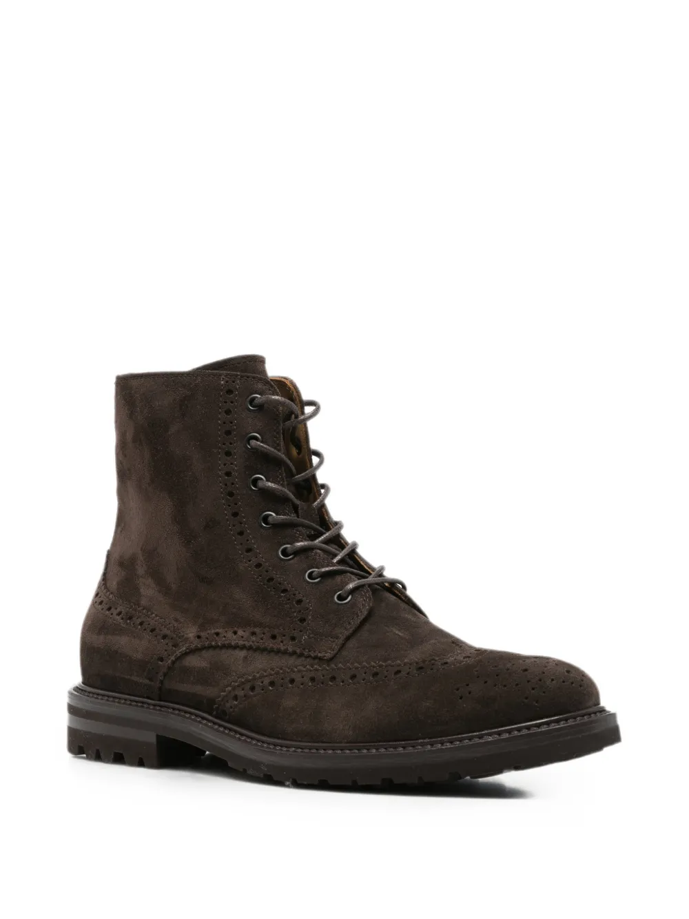 Henderson Baracco brogue-detail lace-up boots Bruin