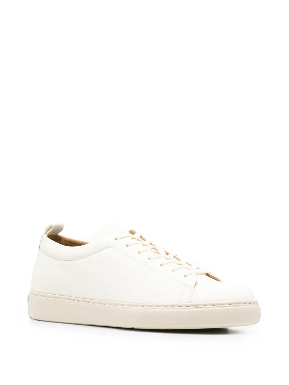 Henderson Baracco grained-leather sneakers Wit