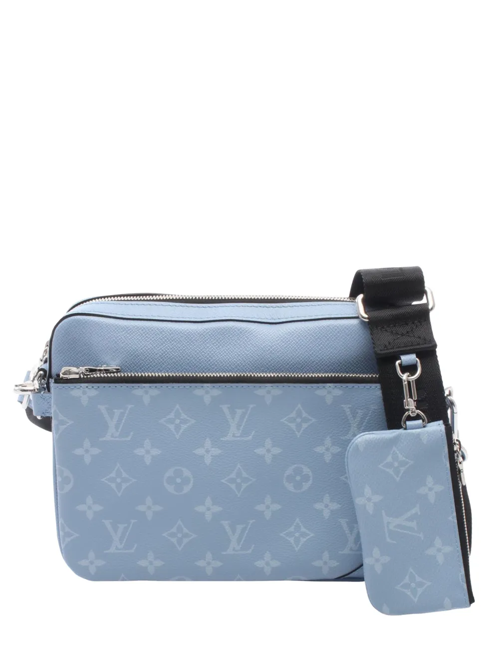 Louis Vuitton Pre-Owned 2021-2026 Monogram Taigarama Trio Messenger crossbody bag - Blau