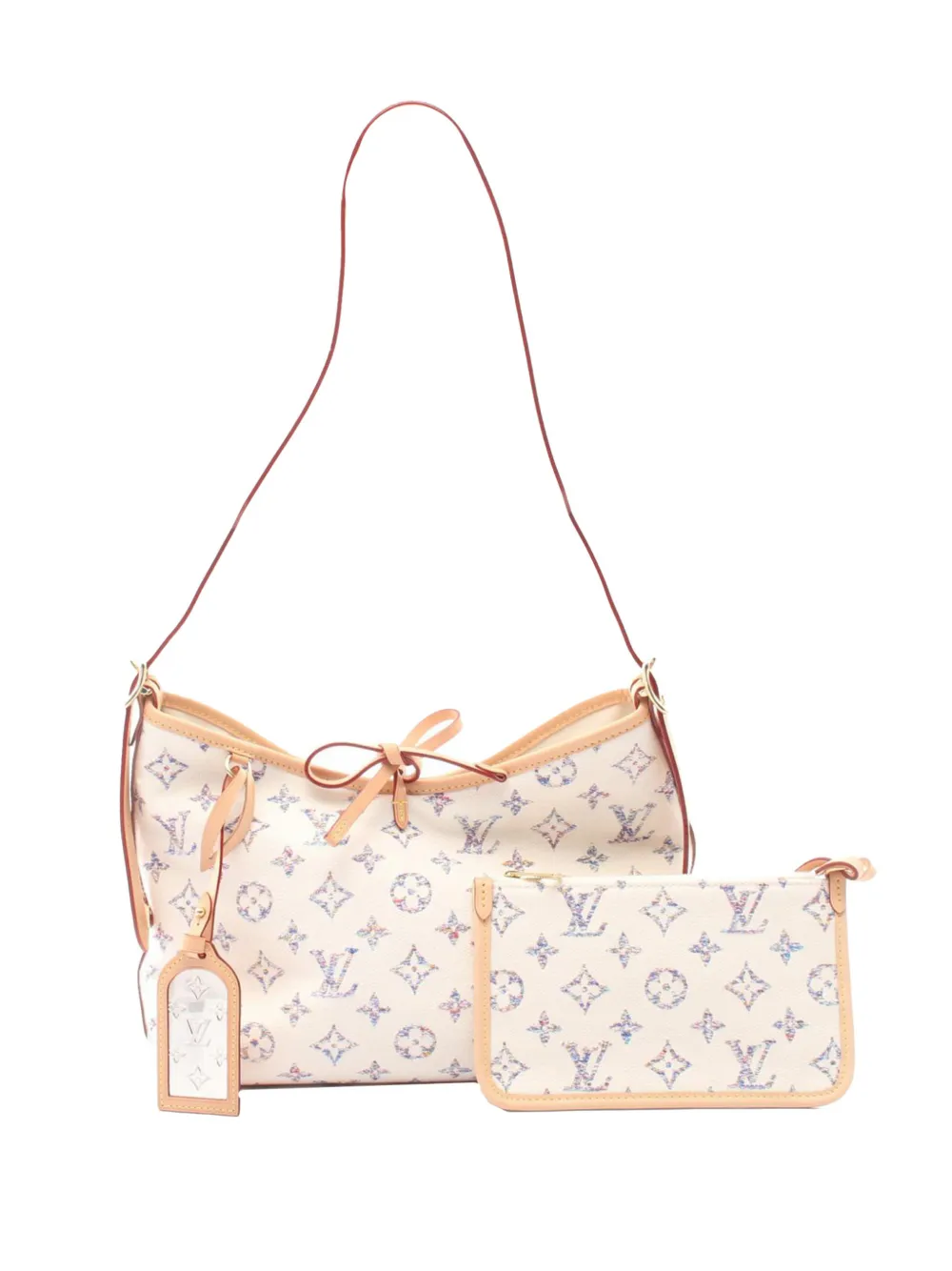 Louis Vuitton Pre-Owned 2022 Monogram Jacquard Caryall NM PM shoulder bag - Weiß