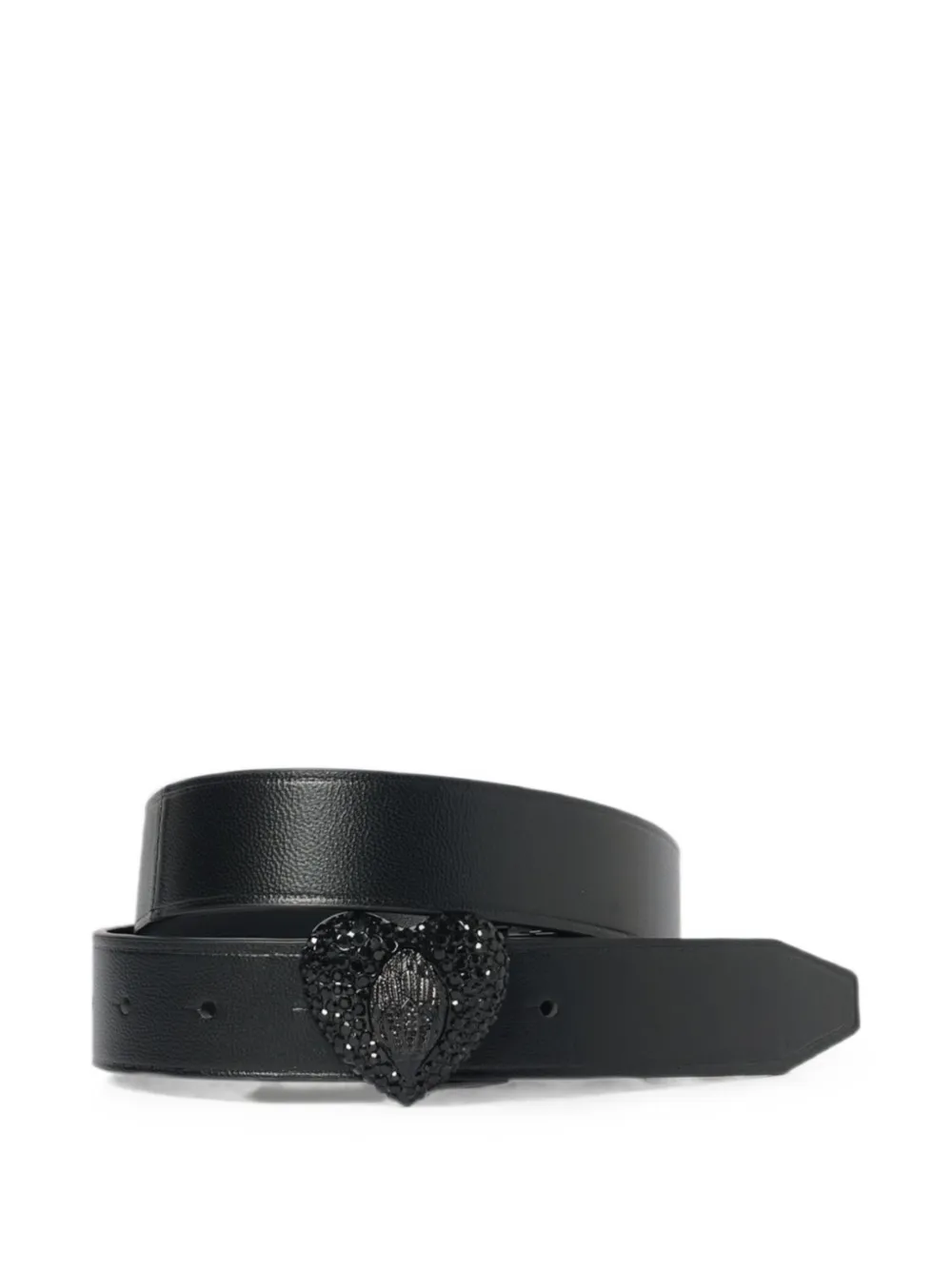 Kurt Geiger London Eagle Heart crystal-embellished belt - Nero