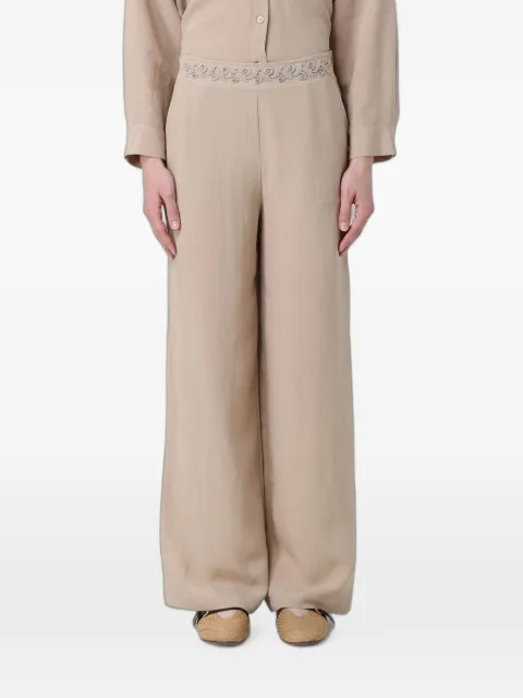 Hanita embroidered palazzo pants