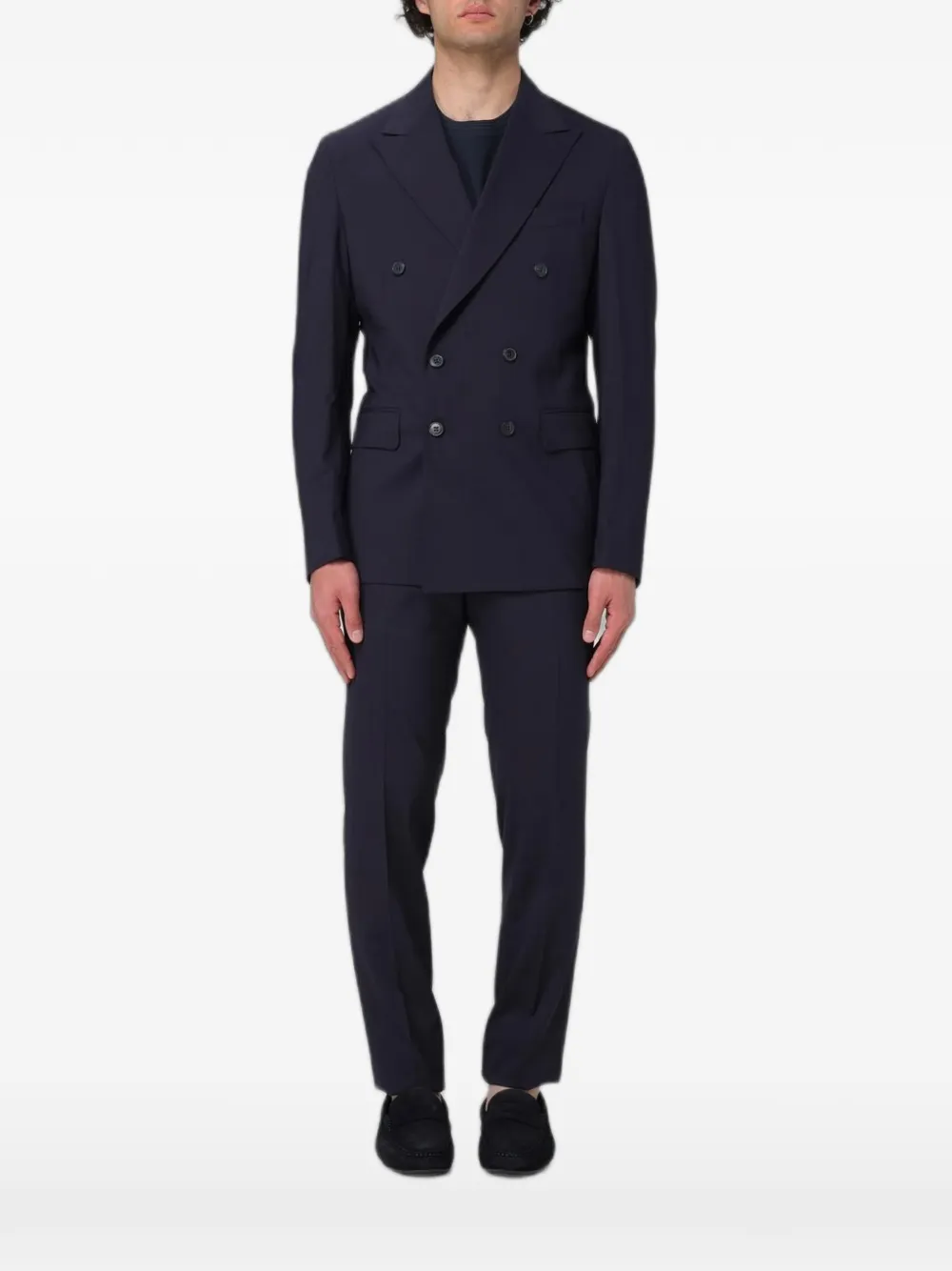 Brian Dales double-breasted suit - Blu