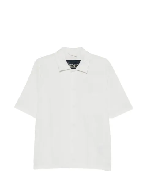 Herno seersucker-texture short-sleeve shirt