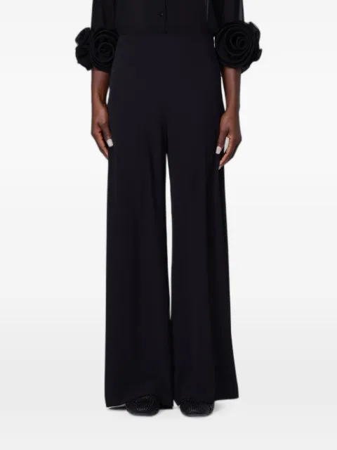 Hanita crepe wide-leg trousers