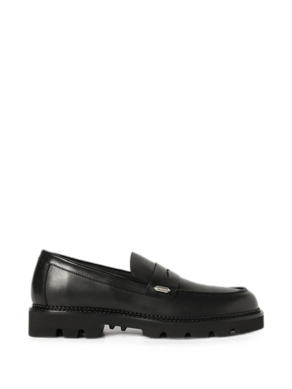 Collegium cleated-sole leather loafers - Nero