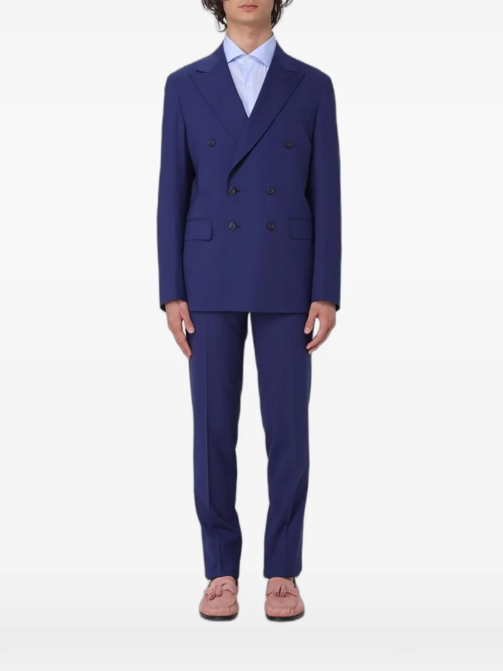 Brian Dales double-breasted suit - Blu