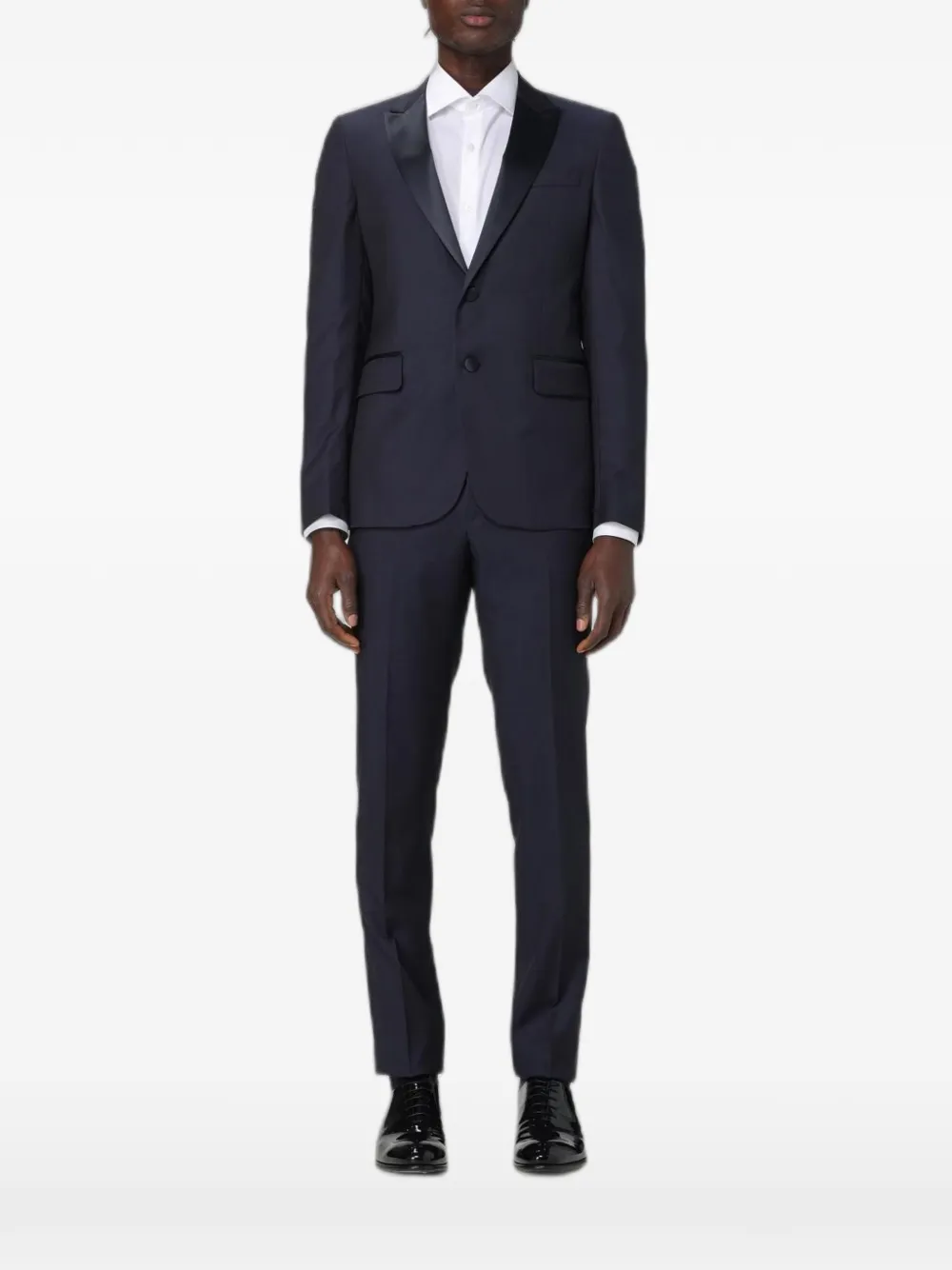 Brian Dales peak-lapel wool suit - Blu