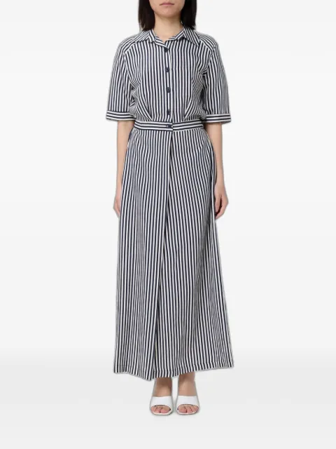 Hanita striped shirt maxi dress