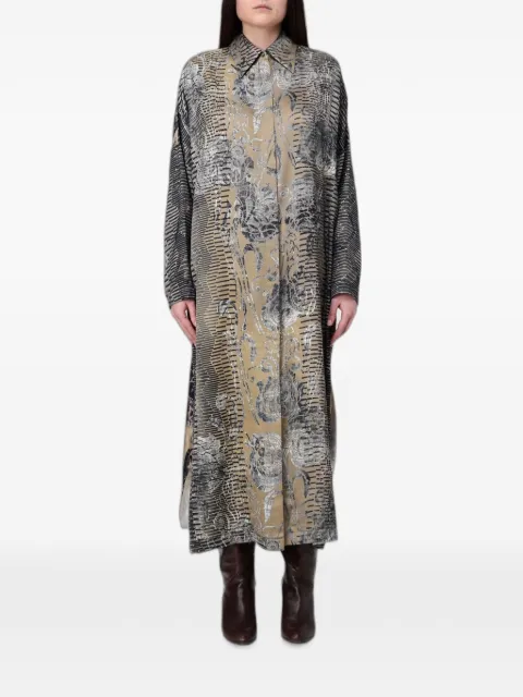 Antonio Marras robe-chemise longue à fleurs
