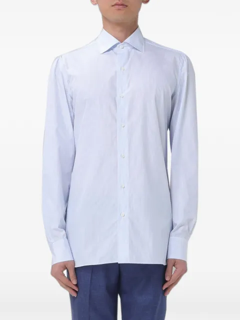 Luigi Borrelli vertical-stripe cotton shirt